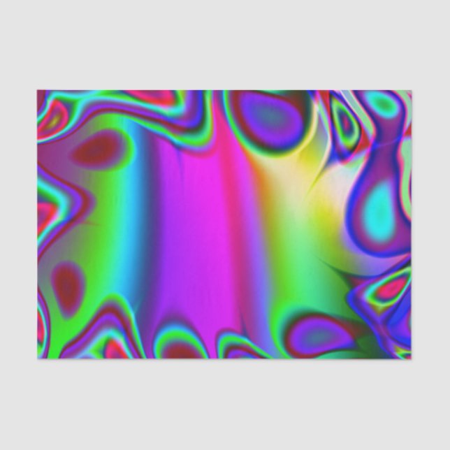 Psychedelic Rainbow Tissue Paper (Front)