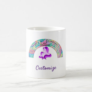 Psychedelic Rainbows and Unicorns Thunder_Cove  Coffee Mug