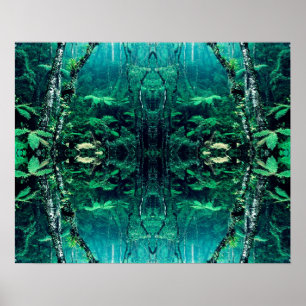 Psychedelic Rainforest Poster