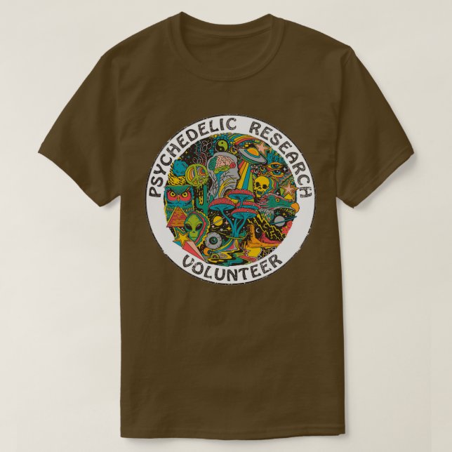 Psychedelic Research Volunr  T-Shirt (Design Front)