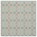 Psychedelic Retro Bold Groovy Christmas Pattern Fabric