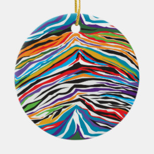 Psychedelic  Retro Ceramic Ornament