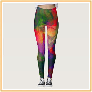 Psychedelic Retro Hippie Pattern Leggings