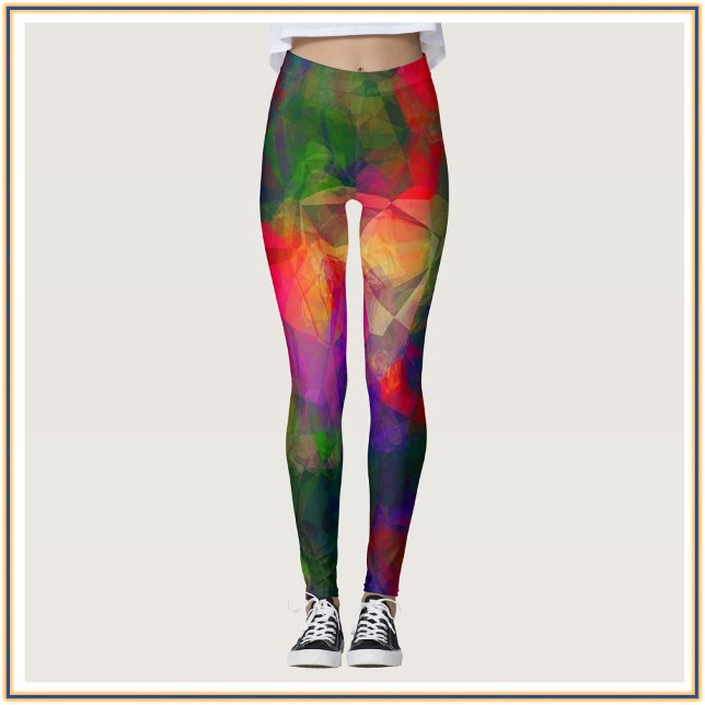 Psychedelic Retro Hippie Pattern Leggings (Creator Uploaded)