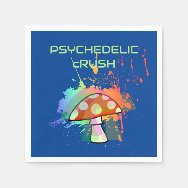 Psychedelic Retro Party Like It's 1969! Napkins (Front)