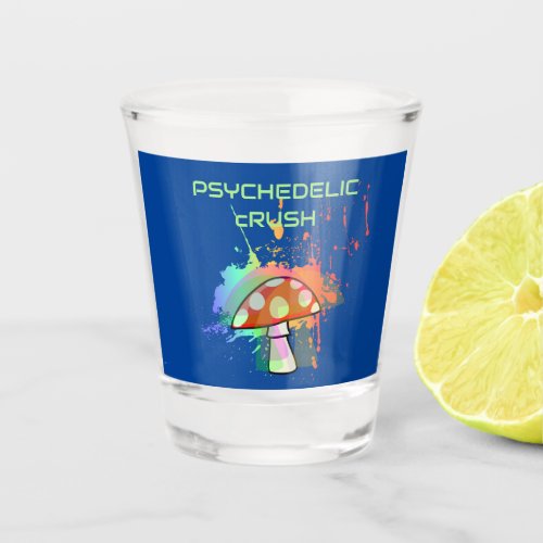 Psychedelic Retro Party Like Its 1969 Shot Glass