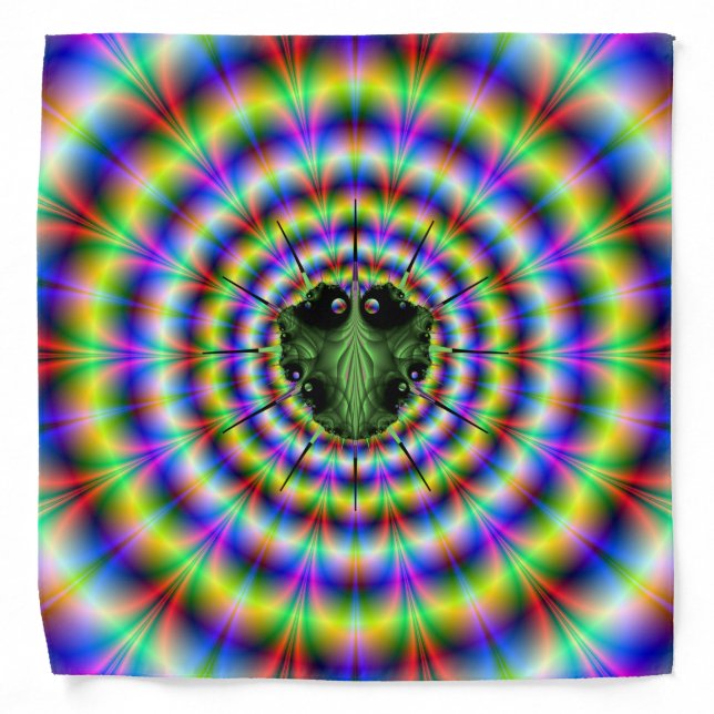 Psychedelic Ringed Bug  Bandana (Front)