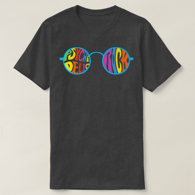 Psychedelic Rock Music T-Shirt (Design Front)