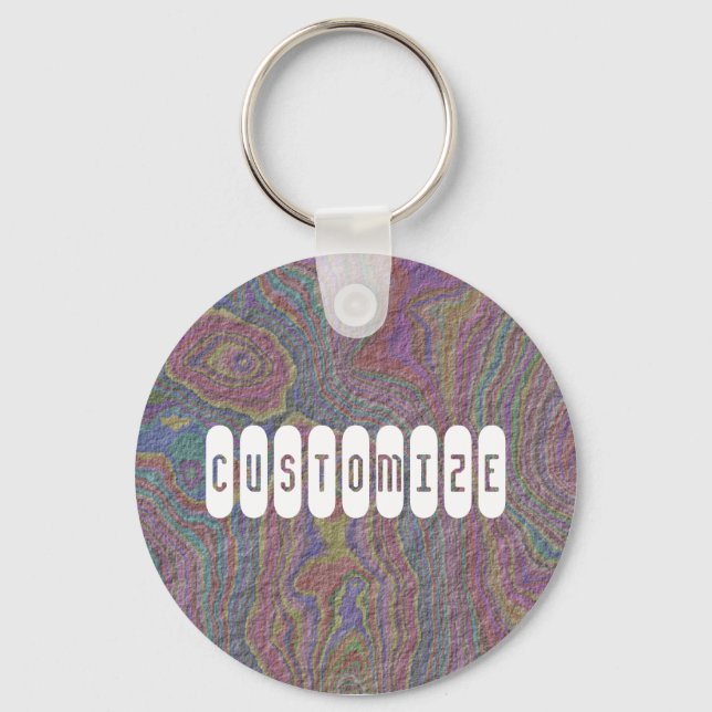 Psychedelic Rock - Template Keychain (Front)