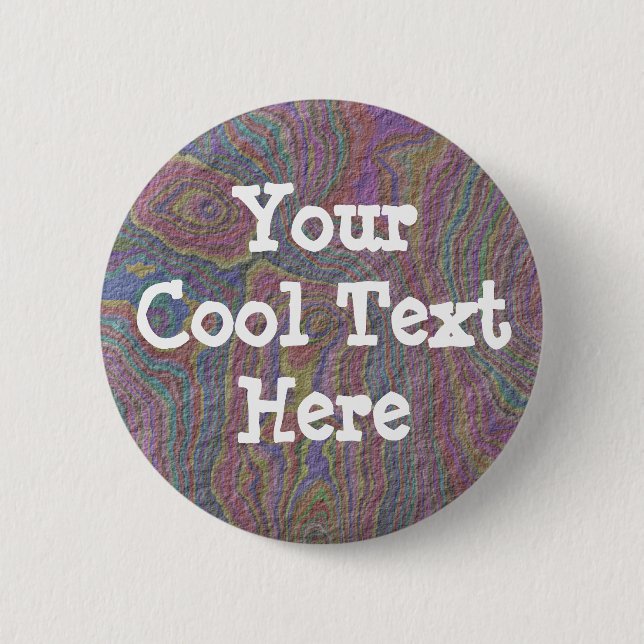 Psychedelic Rock - Template Pinback Button (Front)