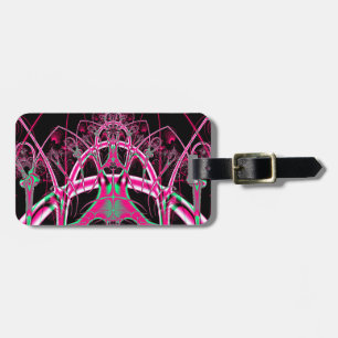 Psychedelic Rollercoaster Tunnel Fractal Luggage Tag