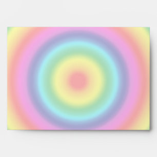 Psychedelic Round Rainbow Pattern Envelope