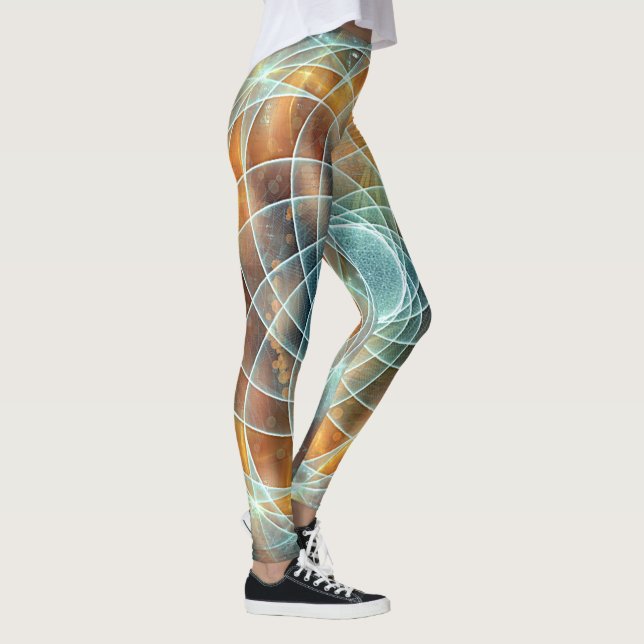 Psychedelic Sacred Geometry Stargate Leggings (Right)