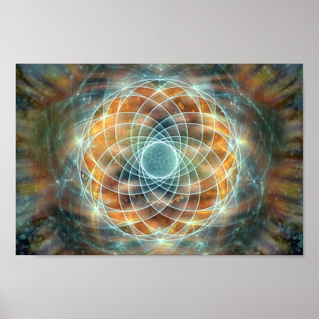 Psychedelic Sacred Geometry Stargate Poster (Front)