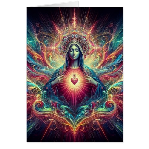 Psychedelic Sacred Heart of Mary