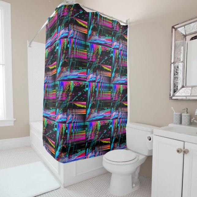 Psychedelic Sailing..... Shower Curtain (In Situ)