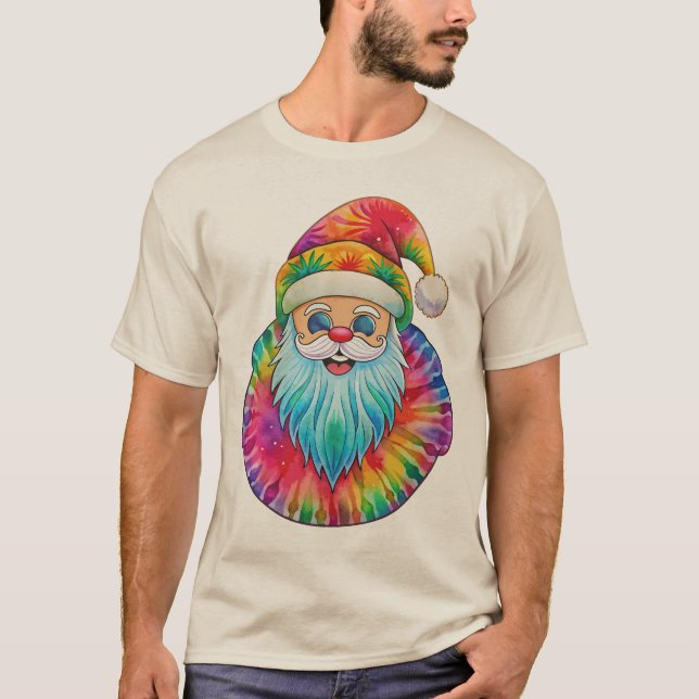 Psychedelic Santa Streetwear T-Shirt (Front)
