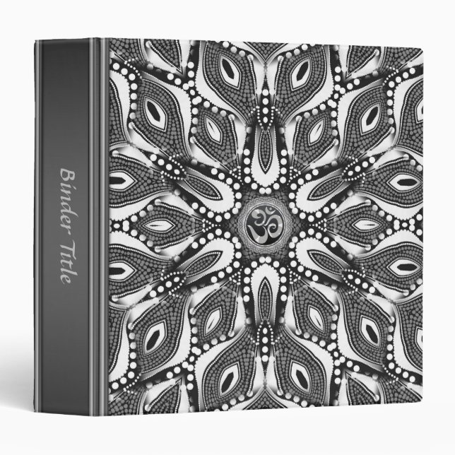 Psychedelic Serpent Aum Circle Album Binder (Front/Spine)