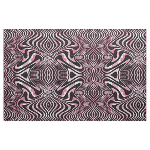 Psychedelic Shimmer Swirls Pattern Fabric