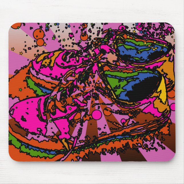 Psychedelic Shoes Mousepad (Front)