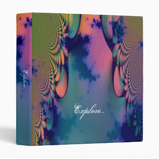 Psychedelic Sixties Tie-Dye 3 Ring Binder