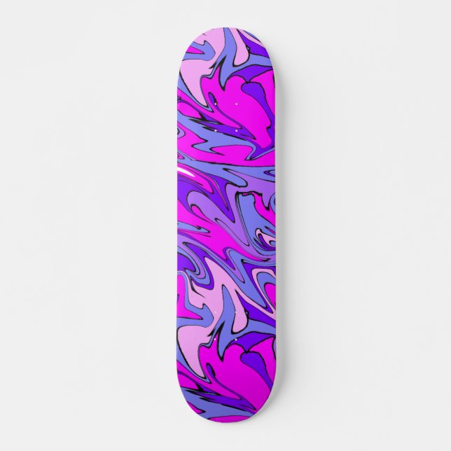 Psychedelic Skateboard by Thierry Reno Deck (Front)