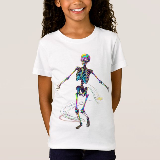 Psychedelic Skeleton Dance T-Shirt (Front)