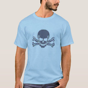 psychedelic skull and crossbones T-Shirt
