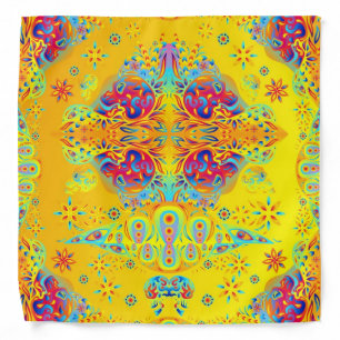 Psychedelic Skull Bandana