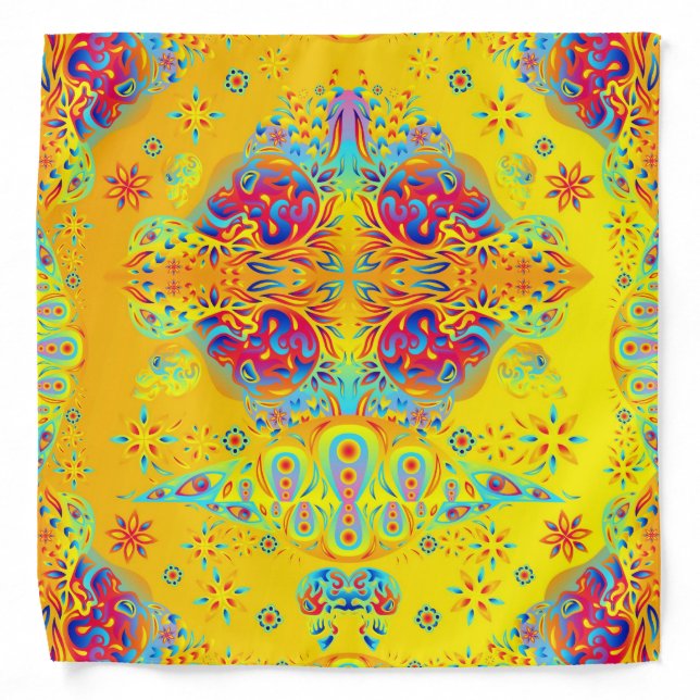Psychedelic Skull Bandana (Front)