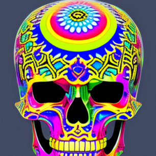 Psychedelic Skull T-Shirt