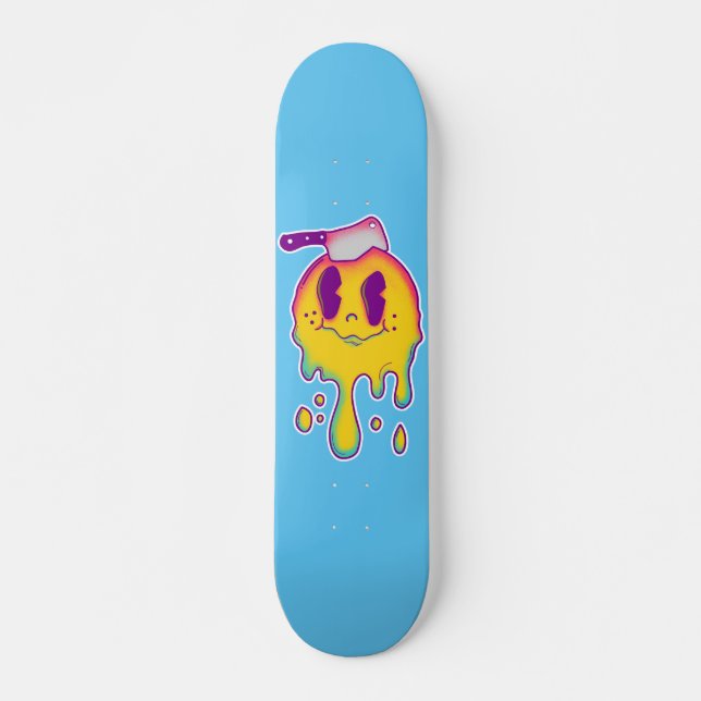 psychedelic smiley skateboard (Front)
