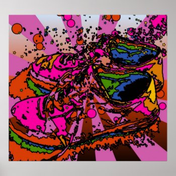 Psychedelic Sneaker Poster by PattiJAdkins at Zazzle