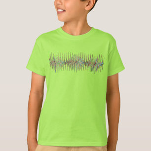 Psychedelic Sound Waves – Abstract Color Spectrum T-Shirt
