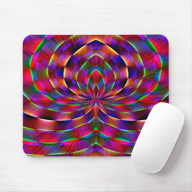 Psychedelic Spider....... Mouse Pad (With Mouse)