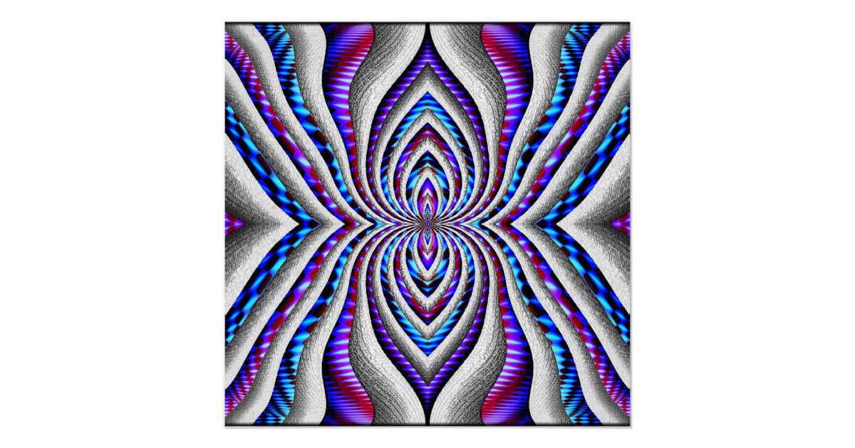 Psychedelic Spider... Poster | Zazzle