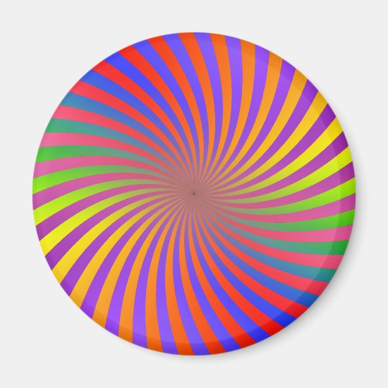 Psychedelic Spiral Design: Magnet