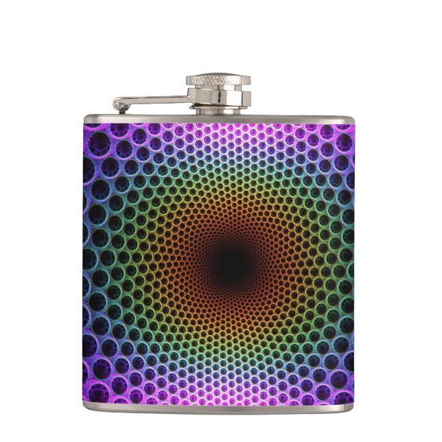 Psychedelic Spiral Flask (Front)