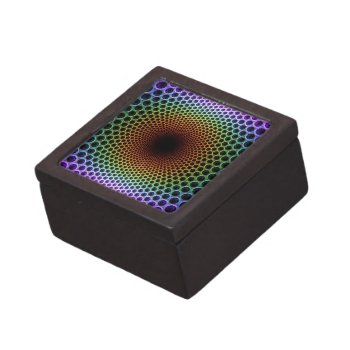 Psychedelic Spiral Gift Box by KraftyKays at Zazzle