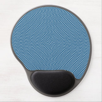 Psychedelic Spiral in Blue Gel Mouse Pad
