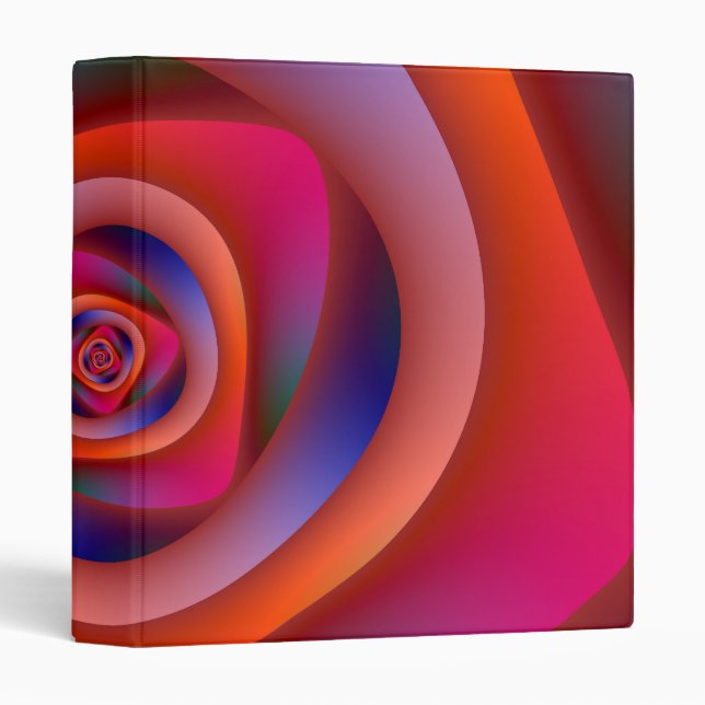 Psychedelic Spiral Labyrinth Binder (Front/Spine)