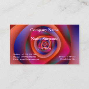 Psychedelic Spiral Labyrinth Classic Business Card