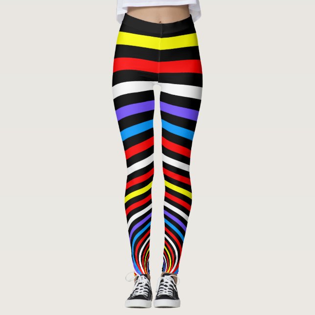 Psychedelic Spiral Leggings (Front)
