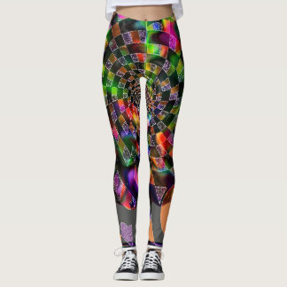 Psychedelic Spiral Mosaic Leggings