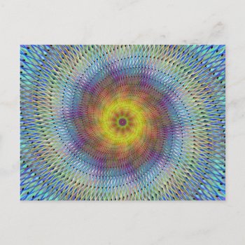 Psychedelic Spiral Postcard by ZYDDesign at Zazzle