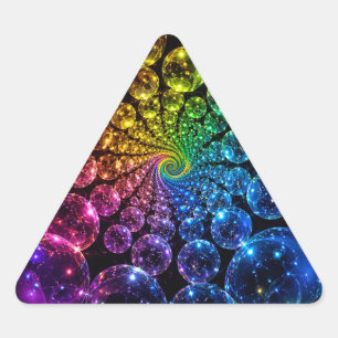 Psychedelic spiral sticker