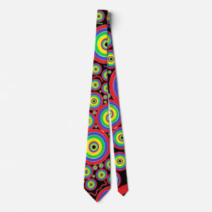 PSYCHEDELIC SPIRALS NECK TIE