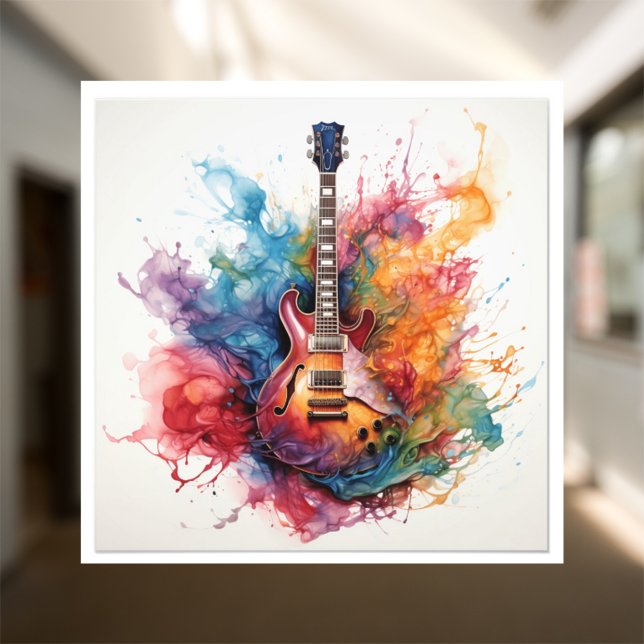 Psychedelic Splashing Guitars Photo Art #2 Print (Creator Uploaded)