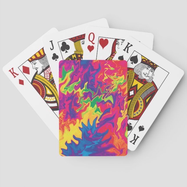 Psychedelic Splashing....... Poker Cards (Back)