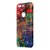 Psychedelic Splatter | Colorful Rainbow Abstract Uncommon Google Pixel Case (Back/Left)
